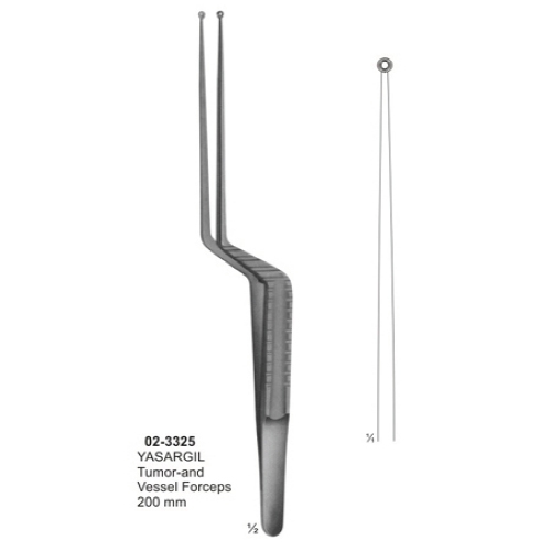 Forceps for Graspig Tissue, Tumers, Bayonet Shapes